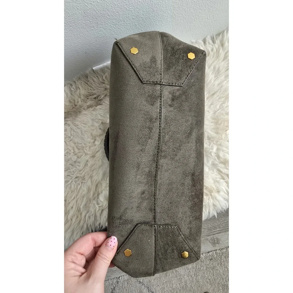 House of Harlow 1960 Olive Green Suede Bag Boho‎ Designer Purse by Nicole Richie